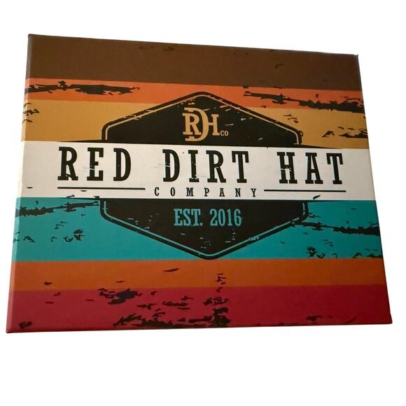 Red Dirt Hat Company Herringbone Rawhide Roughout Bifold Wallet, NWT - Picture 7 of 8